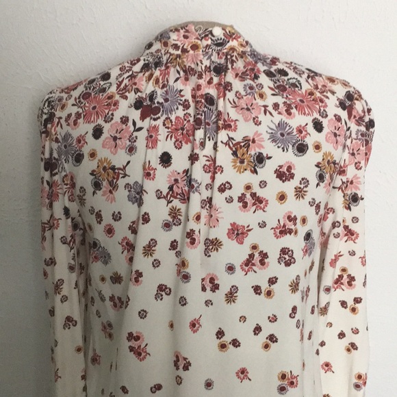 Veronica beard Silk floral print blouse sz 0 - Picture 4 of 9